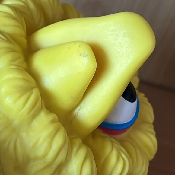 VINTAGE 80’s Jim Henson Sesame Street Big Bird Coin Bank by illco - Picture 13 of 17